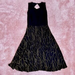 rare black swing dress